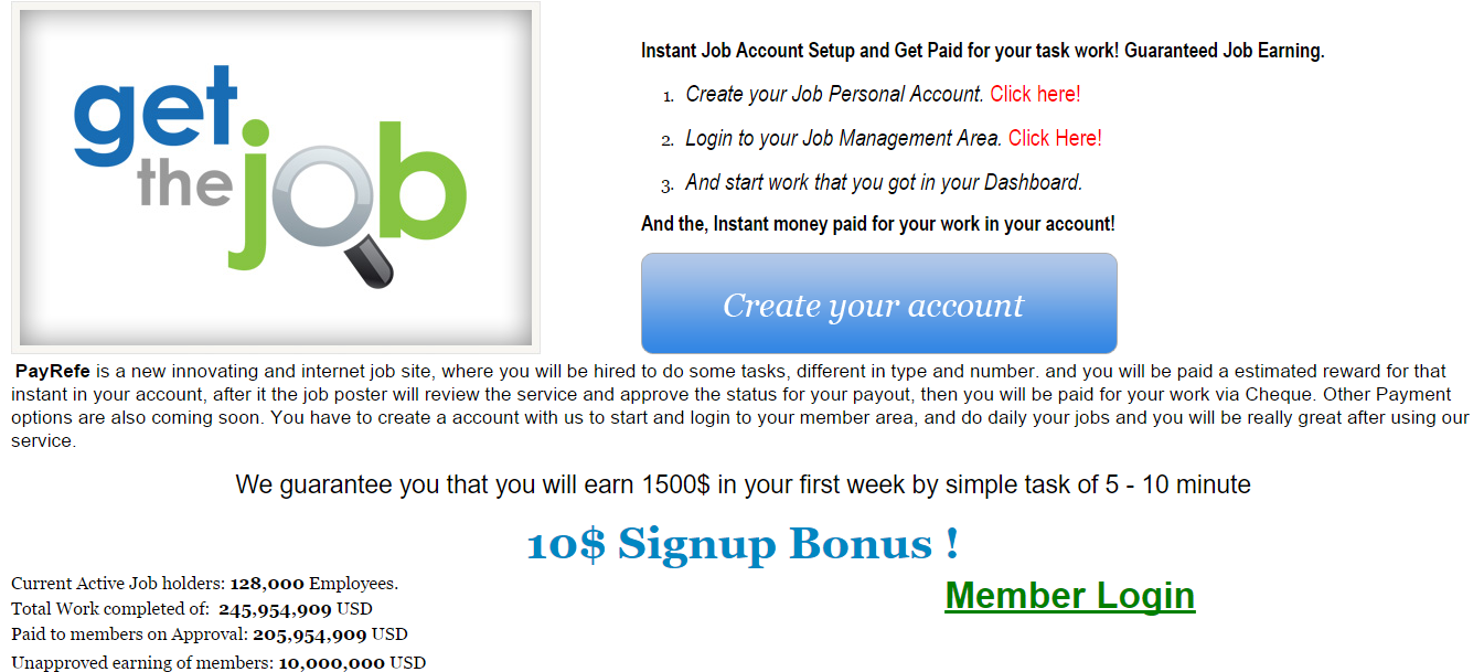 Scam on internet